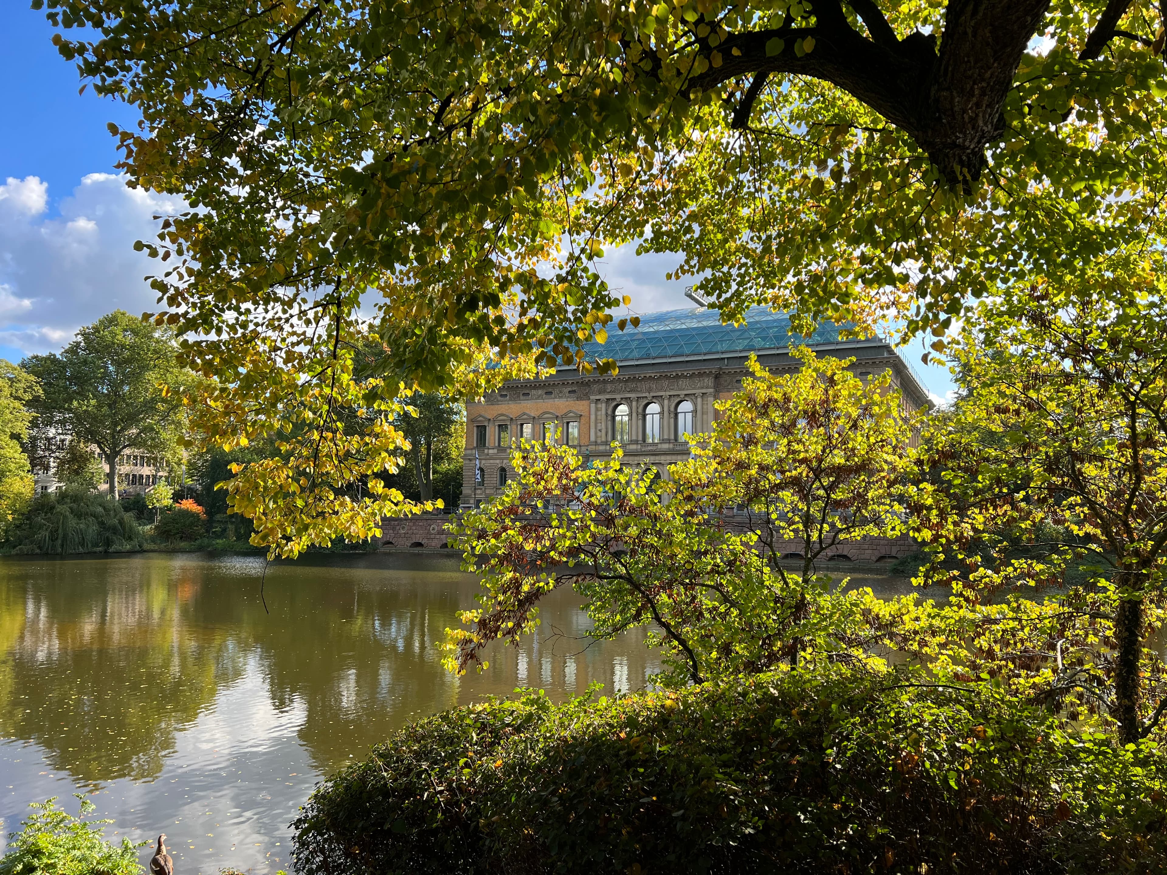 Ständehaus Park. Düsseldorf, Germany — October 2022
